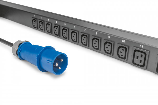 DIGITUS Smart PDU, Input Monitored, Eingang 1x16A, 20 x C13