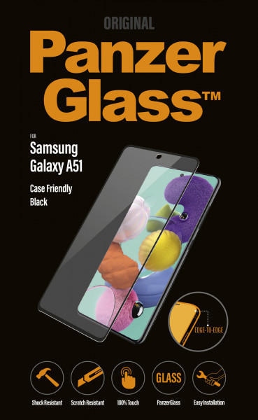 PanzerGlass f. Samsung Galaxy A51, CF *EOL