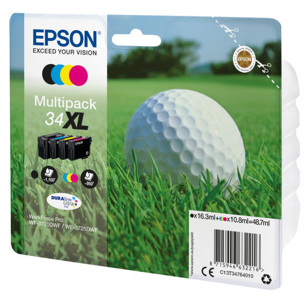 Epson Tintenpatronen Multipack 34XL (4 Farben)