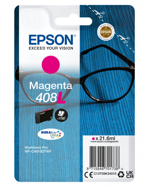 Epson Tintenpatrone 408L Magenta (21,6ml)