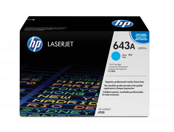 HP 643A Cyan Original LaserJet Tonerkartusche