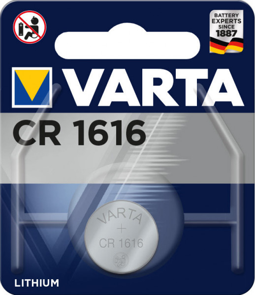 VARTA Knopfzellenbatterie Electronics CR1616 Lithium