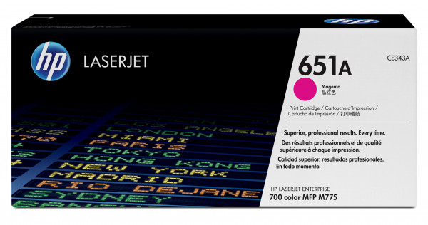 HP Toner CE343A magenta (ca. 16.000 Seiten)