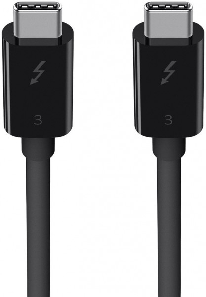 Belkin Thunderbolt 3-Kabel USB-C-/USB-C 40 Gbit/s 100W 0.8m bl