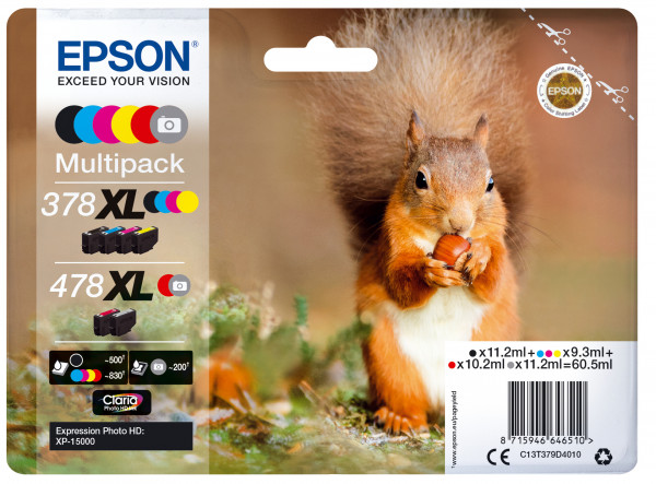 Epson Tintenpatronen Multipack 478XL (6 Farben)