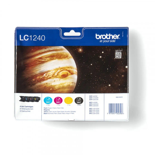 Brother Tintenpatronen LC-1240 Multipack (je 1x M/C/Y/BK)