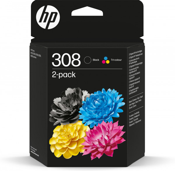 HP 308 Envy Tinte -2 blk-col 160/120Seiten