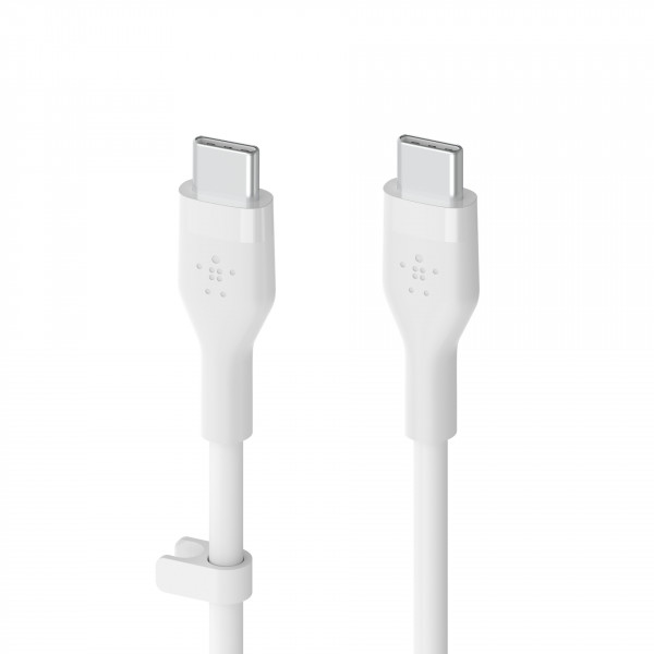 Belkin Flex USB-C/USB-C Kabel, Schnellladen bis 60W, 2m, weiß