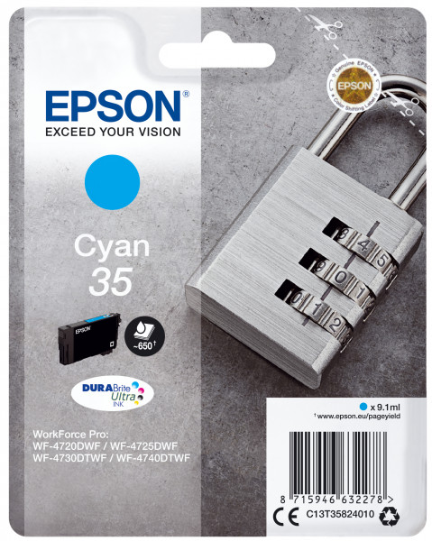 Epson Tintenpatrone 35 Cyan (9,1ml)