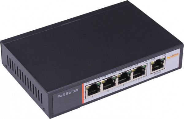 LUPUS - 4 Kanal PoE Switch