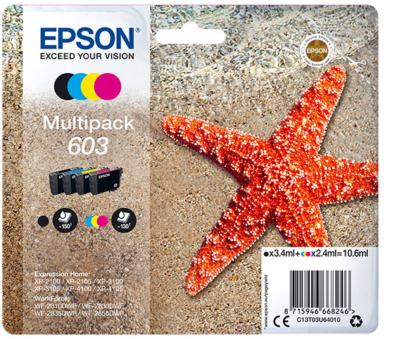 Epson Tintenpatronen Multipack 603 (4 Farben)