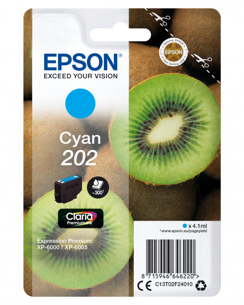 Epson Tintenpatrone 202 Cyan (4,1ml)