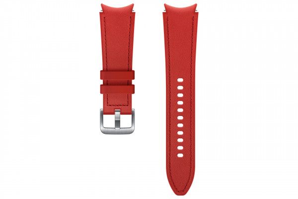 Samsung Hybrid Leather Band (20 mm, M/L), Red