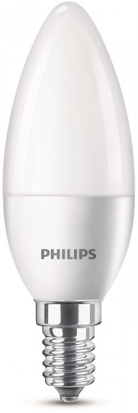 Philips LED classic Lampe 40W E14 Kerze 470lm matt 4er P