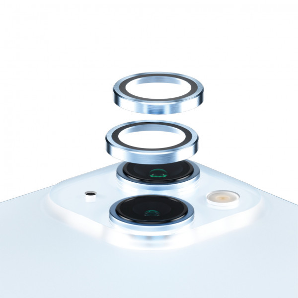 PanzerGlass Hoops Camera Protector iPhone 15, 15 Plus Blue