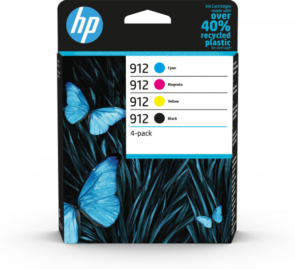 HP 912 4er-Pack Original-Druckerpatr. Schw./Cyan/Magenta/Gelb