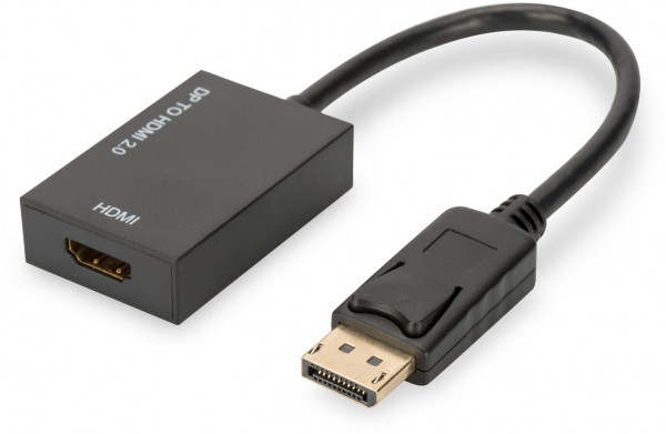 ASSMANN Aktives DisplayPort auf HDMI-Adapterkabel, 0,2m