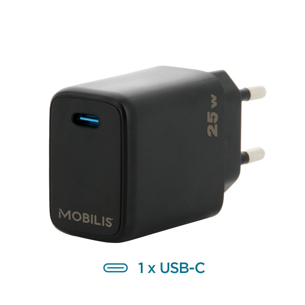 Mobilis Energia Charger 25W Wall Charger 1 USB C Soft bag