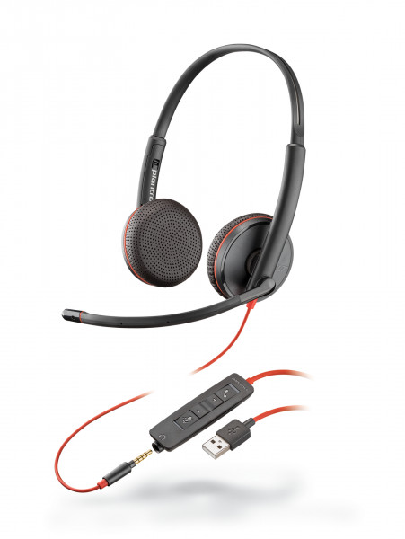 Poly Headset Blackwire C3225 binaural USB-A & 3,5 mm