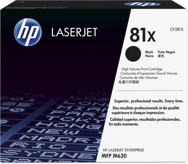 HP Toner 81X Schwarz (ca. 25.000 Seiten)