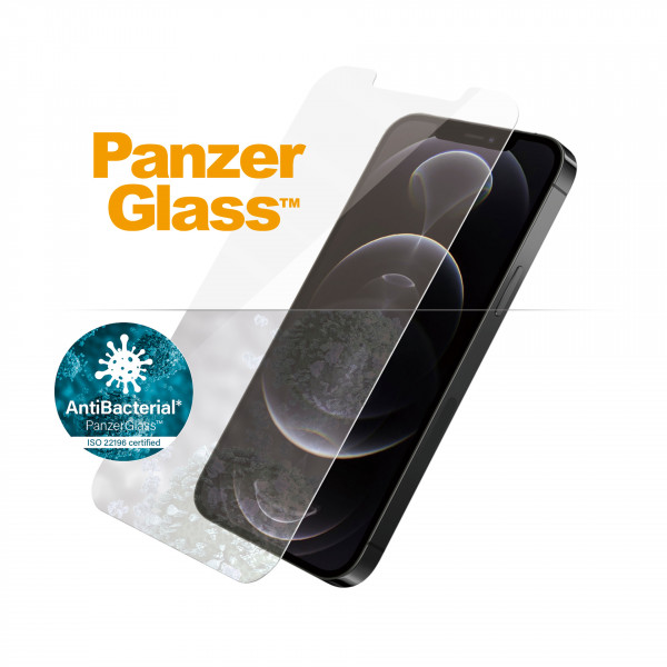 PanzerGlass iPhone 12/ 12 Pro, Antibakt., Standard fit