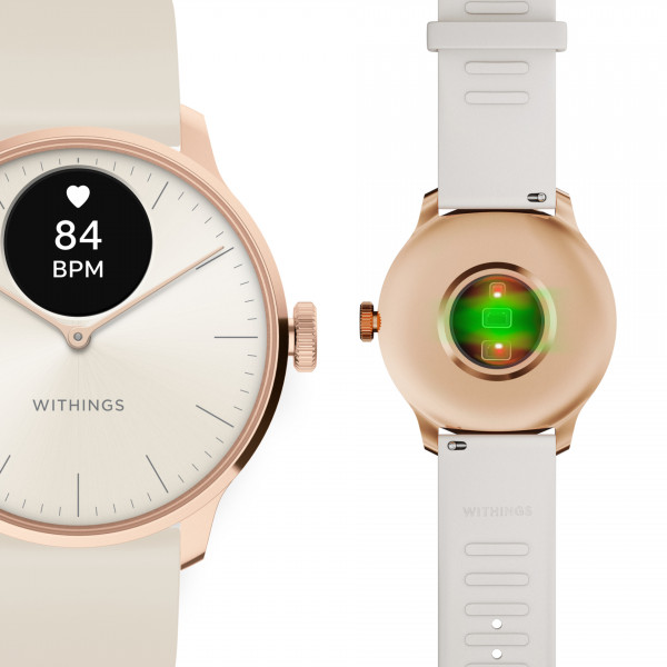 Withings ScanWatch Light, rose gold white
