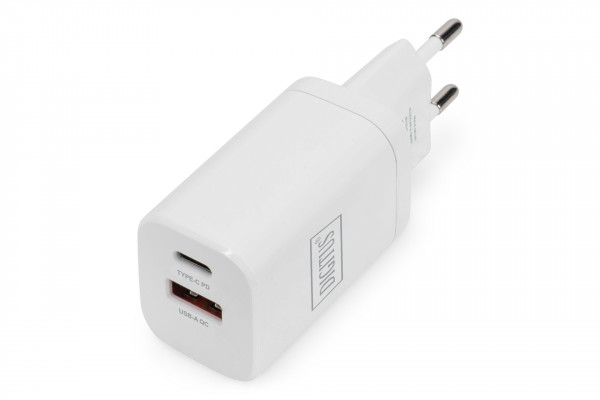 Digitus USB Ladegerät 1x USB-A / 1x USB-C, 30W