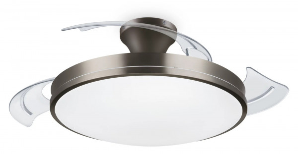 Philips Atlas LED Deckenleuchte Ventilator 28W+35W Nickel