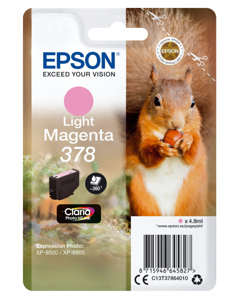 Epson Tintenpatrone 378 hell Magenta (4,8ml)