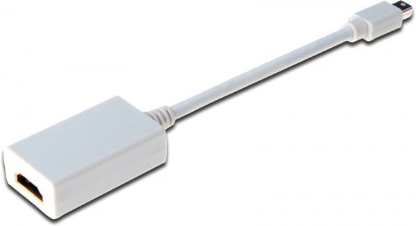 ASSMANN DisplayPort Adapterkabel mini DP-HDMI Typ A 0.15m weiß