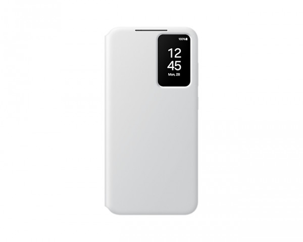 Samsung Smart View Wallet Case S24+, White + Mobeen Glas