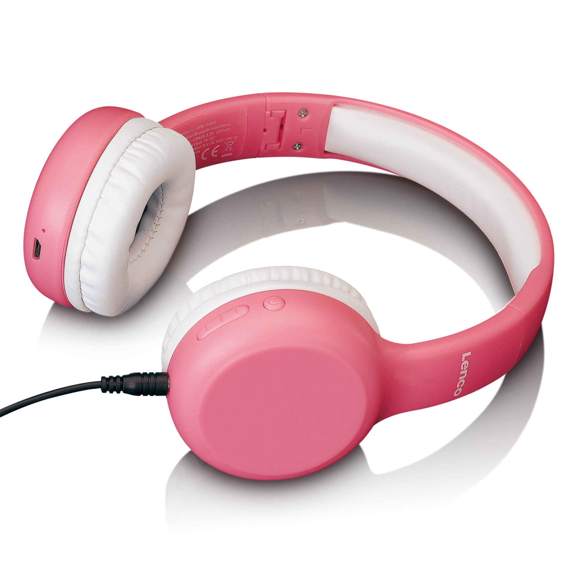 Personalisierbare LENCO Kids BT Kopfhörer mit Stickern in Rosa - perfekt  für junge Musikliebhaber | aetka Shop | In-Ear-Kopfhörer