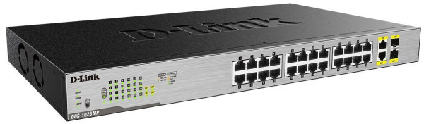 D-Link DGS-1026MP 26-Port Layer2 PoE+ Gigabit Switch