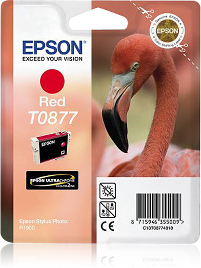 Epson Tintenpatrone T0877 Rot (11,4ml)