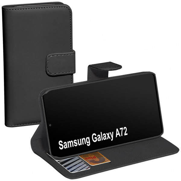 PEDEA Book Cover Classic für Samsung Galaxy A72, schwarz