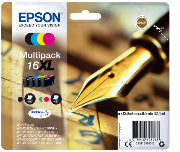 Epson Tintenpatronen Multipack 16XL (4 Farben)