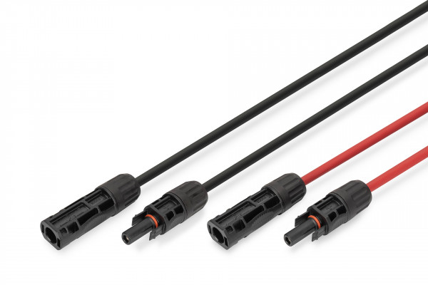 Digitus Solarkabel Verlängerung 10m, 6mm², PV-Kabel 1500 V DC
