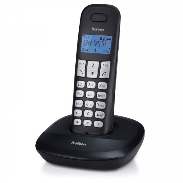 PROFOON PDX-1100 - DECT-Telefon mit 1 Mobilteil, schwarz