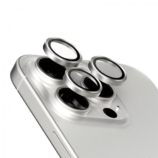 PanzerGlass Hoops iPhone 15 Pro, Pro Max White Titanium