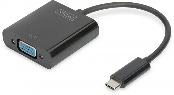 DIGITUS USB Type-C VGA Grafik-Adapter Full-HD