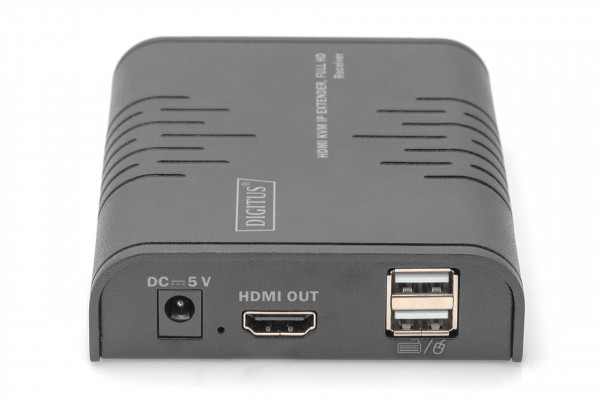 DIGITUS HDMI KVM IP Extender Receiver, Full HD