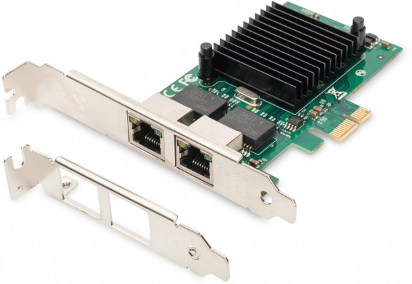 DIGITUS Dual Gigabit Ethernet PCI Express Karte, 2-Port 32-bit