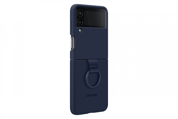Samsung Silicone Cover with Ring für Galaxy Z Flip4, Navy