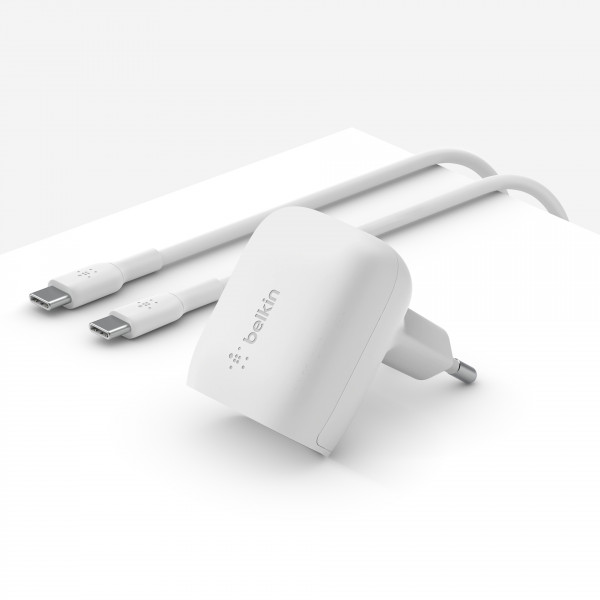 Belkin BOOST CHARGE 20W USB-C Ladegerät inkl.USB-C-Kabel weiß