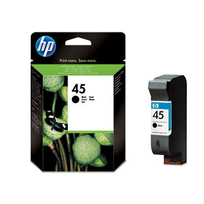 HP Tintenpatrone Nr. 45 51645AE Schwarz (ca. 930 Seiten)