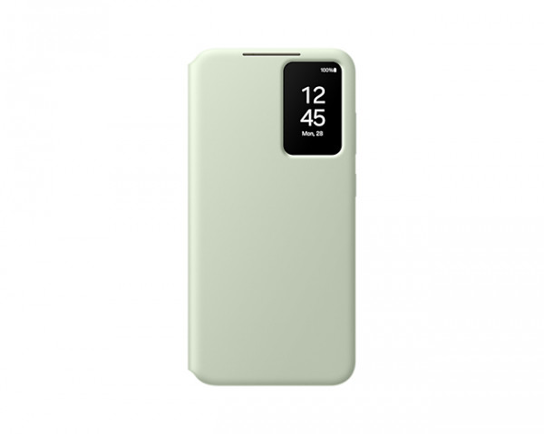 Samsung Smart View Wallet Case S24+, Light Green + Mobeen Glas