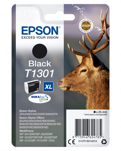 Epson Tintenpatrone T130 Schwarz (25,4ml)