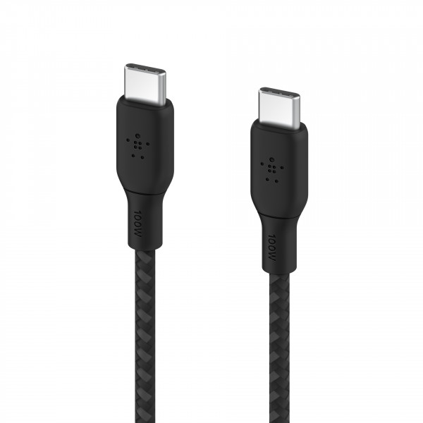 Belkin BOOST CHARGE USB-C/USB-C Kabel, bis 100 W, 2m, schwarz