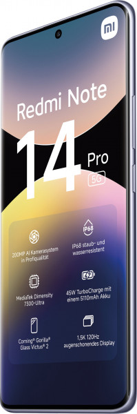 Xiaomi Redmi Note 14 Pro 256GB violett Telekom