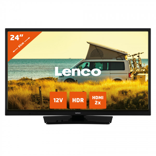 Lenco LED-2423BK 24-Zoll Fernsehen + 12-V-Verbindung, schwarz